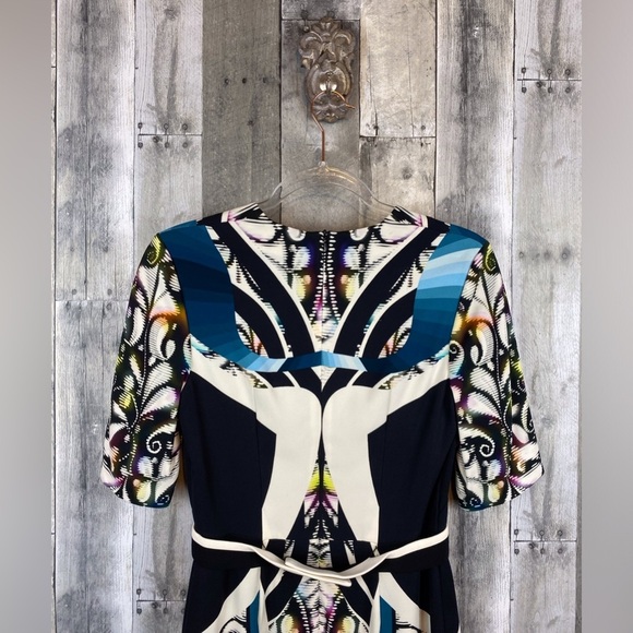 Peter Pilotto Graphic Design Paisley Cottagecore Sheath Dress Size 6. - Picture 4 of 13
